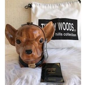 Timmy Woods Chihuahua Dog Purse COO Dust Bag